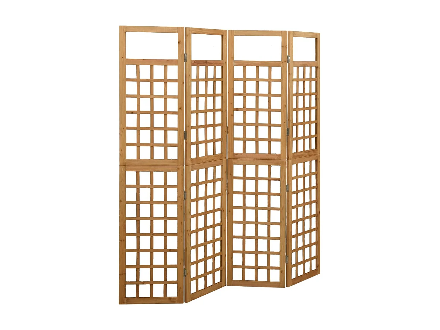 Kamerscherm/trellis met 4 panelen161x180 cm massief vurenhout