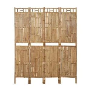 Kamerscherm met 4 panelen 160×180 cm bamboe