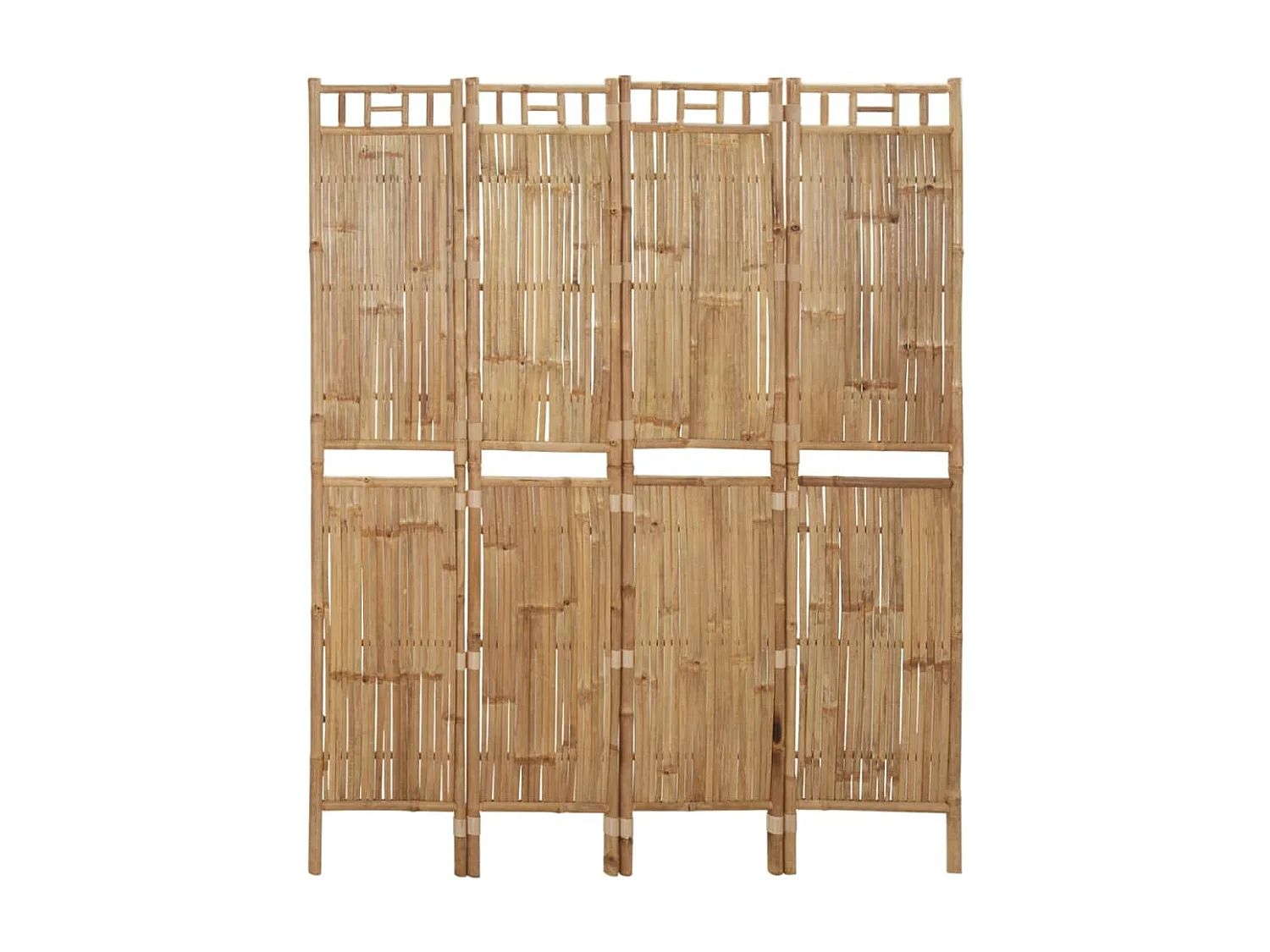 Kamerscherm met 4 panelen 160x180 cm bamboe