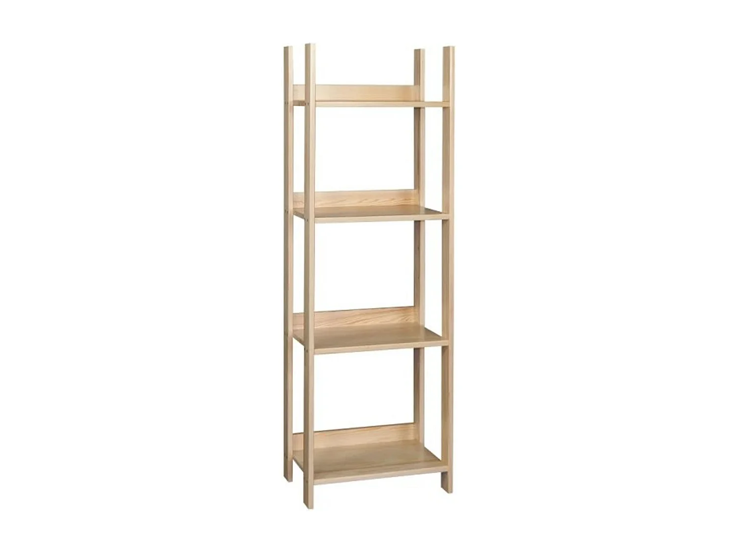 Houten boekenkast 150 x 54 cm Eko, 4 planken, dennenhoutkleur