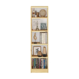 Houten boekenkast 150 x 40 cm Eko built medium, verstelbare planken, grenen kleur Houten boekenkast 150 x 40 cm Eko built medium, verstelbare planken, grenen kleur