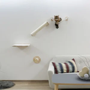Kattenklimwand Alps 52x14x33 cm naturel en wit Kattenklimwand Alps 52x14x33 cm naturel en wit