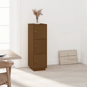 Hoge kast 34x40x108,5 cm massief grenenhout honingbruin Hoge kast 34x40x108,5 cm massief grenenhout honingbruin