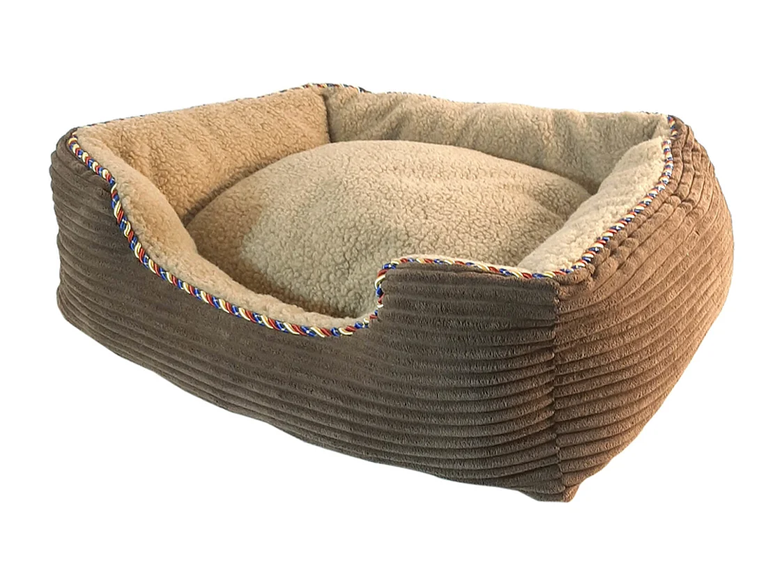 Hondenmand PawHut - Bruin en Zwart - Comfortabel Matras