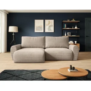 Hoekslaapbank Poss L cappuccino links Hoekslaapbank Poss L cappuccino links