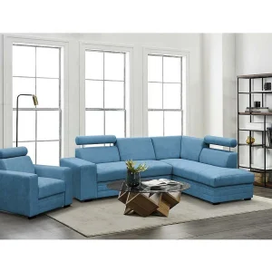 Hoekslaapbank Roma blauw rechts Hoekslaapbank Roma blauw rechts