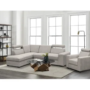 Hoekslaapbank Roma beige links Hoekslaapbank Roma beige links