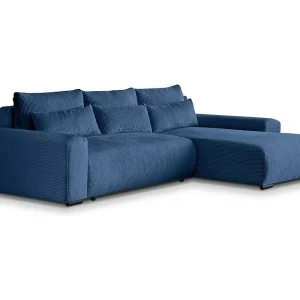 Hoekslaapbank Benny donkerblauw rechts