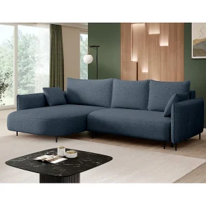 Hoekslaapbank Sycylia links donkerblauw