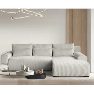 Hoekslaapbank Benny beige rechts Hoekslaapbank Benny beige rechts