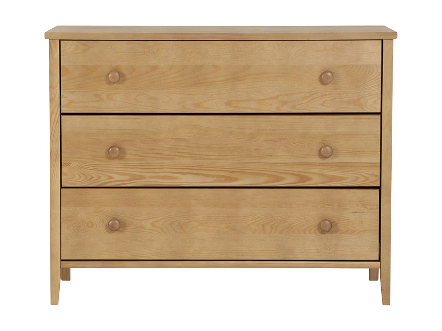 Houten ladekast 74 x 98 cm Colorado I, 3 laden, kleur eiken
