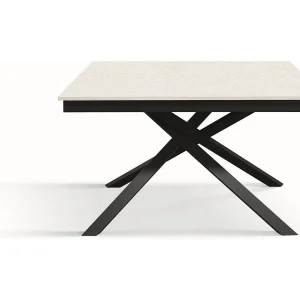 Houten tafel wit essen, antraciet onderstel, ext.120×80-170x80cm – VOLPAIA Houten tafel wit essen, antraciet onderstel, ext.120×80-170x80cm – VOLPAIA