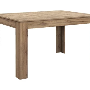Houten tafel, eiken afwerking, uitschuifbaar 120×80 cm – 170×80 cm – LIPARI