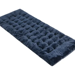 Katoenen veldbedkussen, 7 cm dikke lattenbodem met bevestigingsbanden, multifunctioneel voor campingbed, ligstoel, tuinligstoel, 190 x 70 cm, blauw ZB33542 Katoenen veldbedkussen, 7 cm dikke lattenbodem met bevestigingsbanden, multifunctioneel voor campingbed, ligstoel, tuinligstoel, 190 x 70 cm, blauw ZB33542