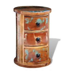 Kast met 3 lades massief gerecycled hout Kast met 3 lades massief gerecycled hout