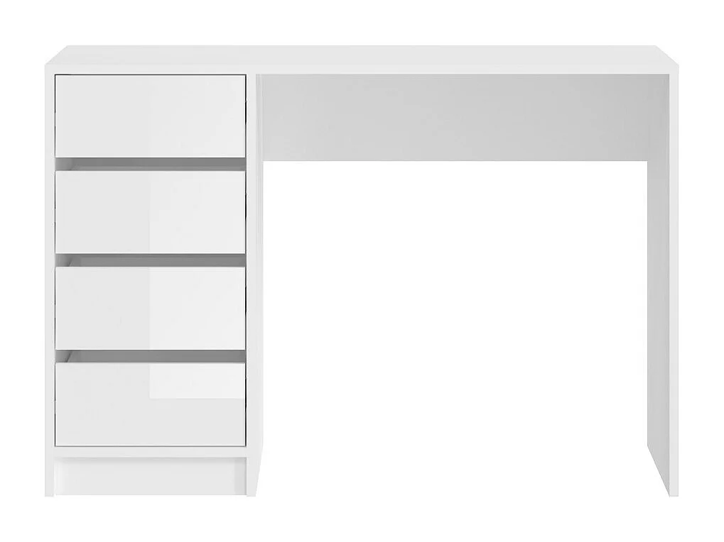 Kaptafel ESTRELLA wit zonder spiegel – 110 cm, 4 laden, klassieke stijl