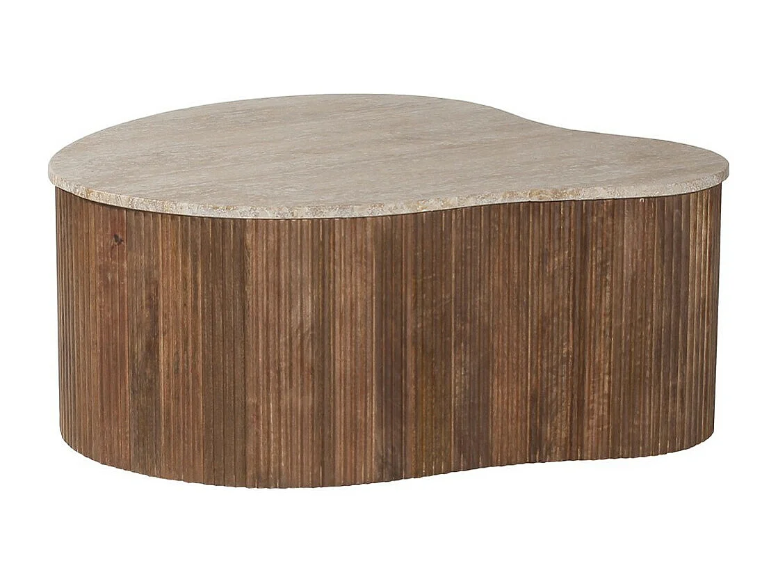 Salontafel in massief hout collectie DELHI 80cm - Etnische en design stijl