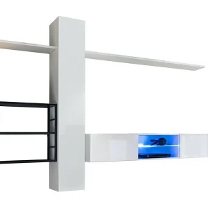 Industriële stijl woonkamer meubelset SWITCH M5. Kleur: wit. Industriële stijl woonkamer meubelset SWITCH M5. Kleur: wit.
