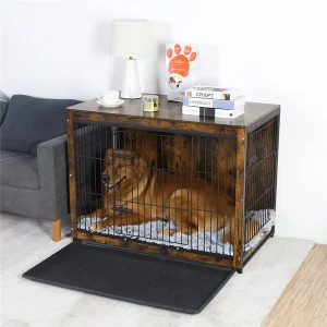 Industriële houten hondenkooi, grote hondenkooi, katten, konijnen, industrieel meubilair voor binnen, 97 x 59 x 75 cm Industriële houten hondenkooi, grote hondenkooi, katten, konijnen, industrieel meubilair voor binnen, 97 x 59 x 75 cm