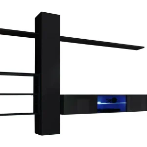 Industriële stijl woonkamermeubelset SWITCH M5. Kleur zwart. Industriële stijl woonkamermeubelset SWITCH M5. Kleur zwart.