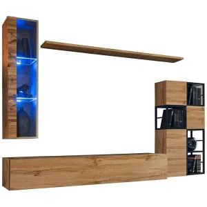 Industriële stijl woonkamermeubelset SWITCH M2. Kleur: eiken. Industriële stijl woonkamermeubelset SWITCH M2. Kleur: eiken.