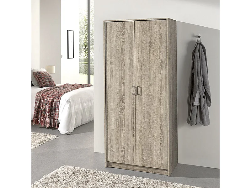 Kast 2 deuren REY kleur sonoma eik - 80 x 180 x 50 cm
