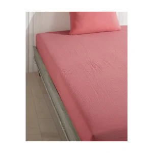 Hoeslaken 140×190 cm katoen gaas mousseline