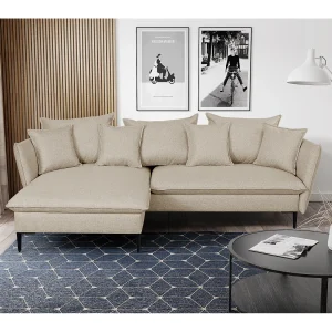 Hoekslaapbank LAZARE van PASCAL MORABITO – Stof – Beige – Hoek links – Koop nu online Hoekslaapbank LAZARE van PASCAL MORABITO – Stof – Beige – Hoek links – Koop nu online