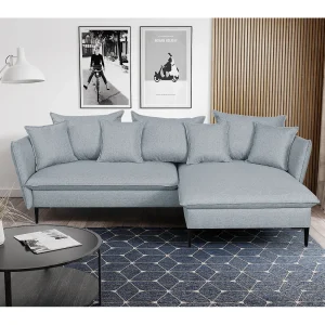 Hoekslaapbank LAZARE van PASCAL MORABITO – Stof – Blauwgrijs – Hoek rechts – Koop online Hoekslaapbank LAZARE van PASCAL MORABITO – Stof – Blauwgrijs – Hoek rechts – Koop online