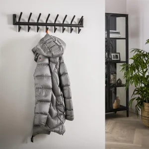 Kapstok Industrieel met 16 haken – Grijs – Wandkapstok 78cm breed – Snelle montage Kapstok Industrieel met 16 haken – Grijs – Wandkapstok 78cm breed – Snelle montage