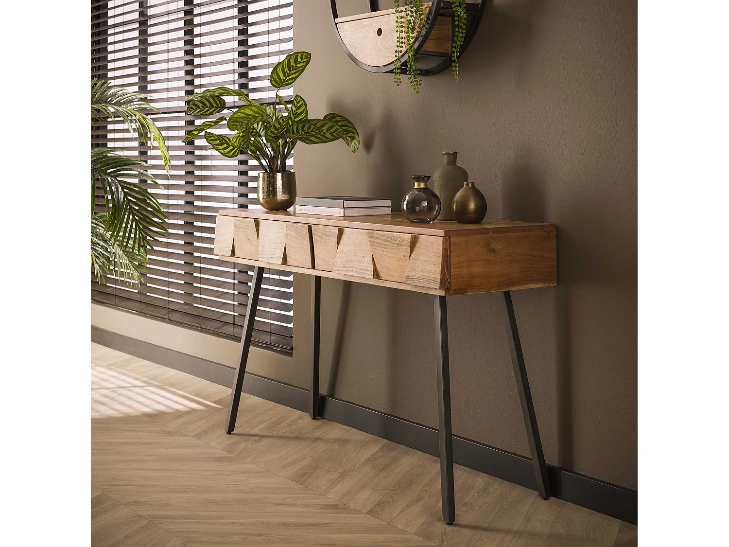 Kaptafel Demn - Massief Acaciahout - 120cm