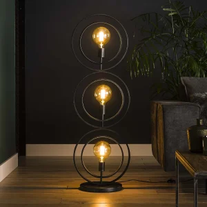 Industrieel Vloerlamp – 3 Lampen – Turn around – Zwart Industrieel Vloerlamp – 3 Lampen – Turn around – Zwart