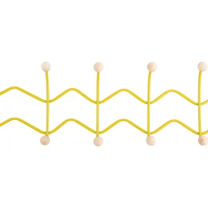 Kapstok Double Zig Zag – Heldergeel Kapstok Double Zig Zag – Heldergeel