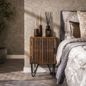 Hoyz Set van 2 Nachtkastjes Tweak – Massief Mangohout – Bruin – 40x30x60 Hoyz Set van 2 Nachtkastjes Tweak – Massief Mangohout – Bruin – 40x30x60