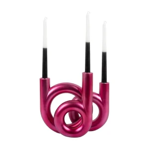 Kandelaar Rings Medium – Metallic dark pink Kandelaar Rings Medium – Metallic dark pink