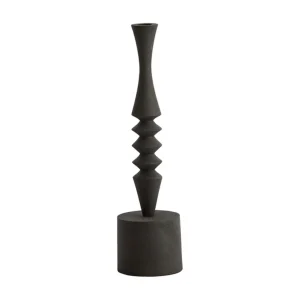Kandelaar MISTRY – Ø10x35cm – Zwart