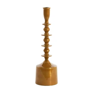 Kandelaar MERAKO – Ø10×34.5cm – Geel Kandelaar MERAKO – Ø10×34.5cm – Geel