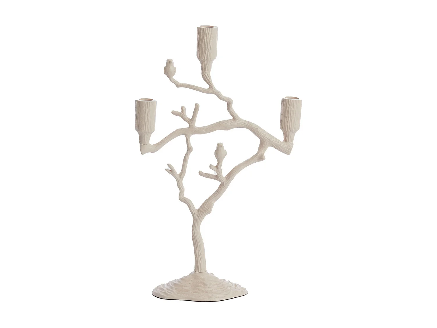 Kandelaar JARDIA - 26x11x42cm - Wit