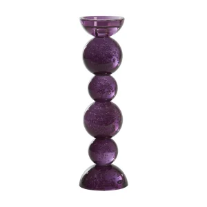 Kandelaar ITINGA – Ø9.5x34cm – Paars Kandelaar ITINGA – Ø9.5x34cm – Paars