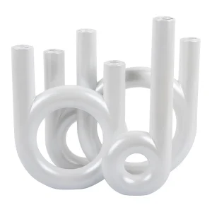 Kandelaar Rings Large – Metallic white Kandelaar Rings Large – Metallic white