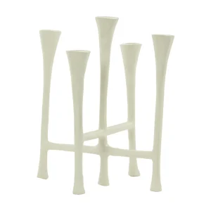 Kandelaar OLIVIER – 26x23x45cm – Wit Kandelaar OLIVIER – 26x23x45cm – Wit