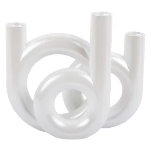 Kandelaar Rings Medium – Metallic white Kandelaar Rings Medium – Metallic white