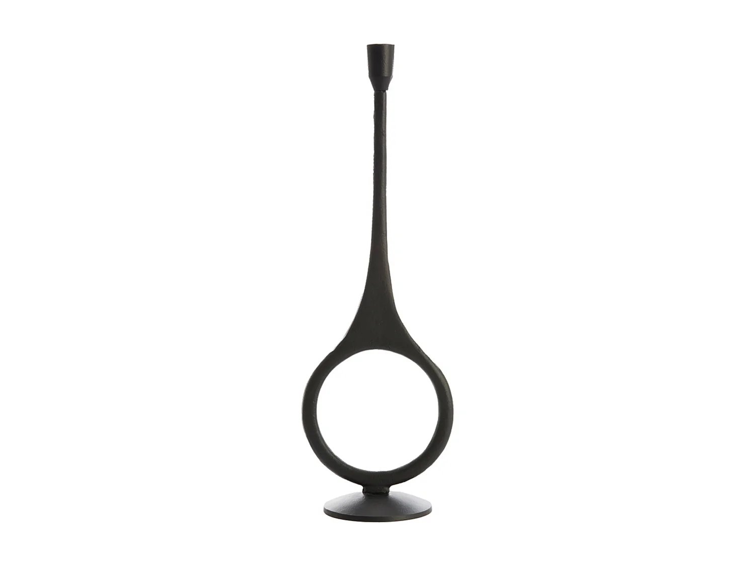 Kandelaar ANTIGA - Ø13x55cm - Zwart