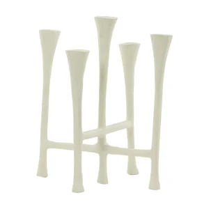 Kandelaar OLIVIER – 25.5×21.5x28cm – Wit Kandelaar OLIVIER – 25.5×21.5x28cm – Wit
