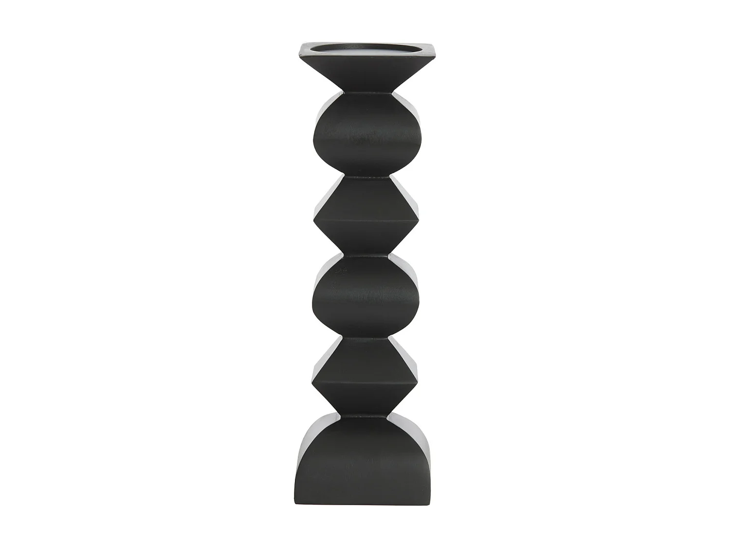 Kandelaar ALVERCA - Ø10.5x33.5cm - Zwart