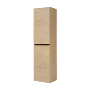 Badkamermeubel, Kleur: Licht Eiken, 35 x 136 x 27 cm