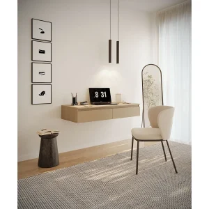 Kaptafel met 2 lades – 120 cm – Lindberg eiken – BEMMI