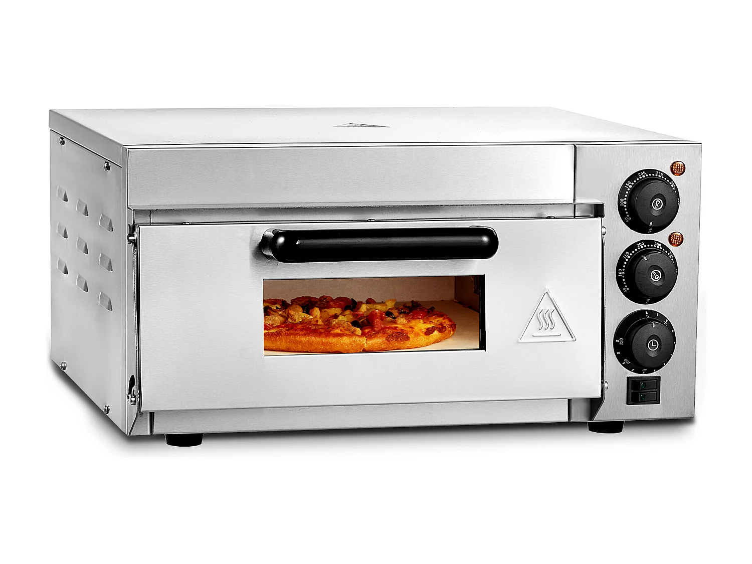 Pizza Oven SucceBuy Commercieel, Aanrecht, 35.56CM, Perfect voor Uw Keuken, Uw Slaapzaal, Uw Camping en Uw Feesten