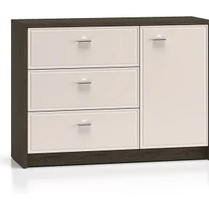 Kaius Kasjmier en Donker Hout 1-deurs 3-lade dressoir Kaius Kasjmier en Donker Hout 1-deurs 3-lade dressoir