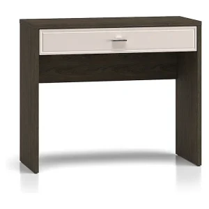 Kaius kaptafel met 1 lade in kasjmier en donker hout Kaius kaptafel met 1 lade in kasjmier en donker hout